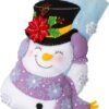 Bucilla Jolly Top Hat | Felt Applique Christmas Stocking Kit | 89615E