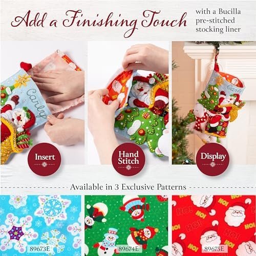 bucilla-felt-applique-18-stocking-making-kit-nordic-noel-perfect-for-diy-89758e-variant-04 Bucilla Felt Applique " Making Nordic Noel | Felt Applique Christmas Stocking Kit | 89758E