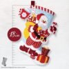 Bucilla Peppermint Santa | Felt Applique Christmas Stocking Kit | 89592E