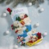 Bucilla Polar Bear Buddies | Kit de media navideña de fieltro | 89465E