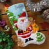 Bucilla Felt Applique " Making Retro Santa | Felt Applique Christmas Stocking Kit | 89740E