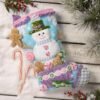 bucilla-felt-applique-18-stocking-making-kit-snowman-s-candy-confections-89729e-variant-02 Bucilla Felt Applique " Making Snowman'S Candy Confections | Felt Applique Christmas Stocking Kit | 89729E