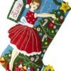 Bucilla Vintage Christmas | Felt Applique Christmas Stocking Kit | 89457E