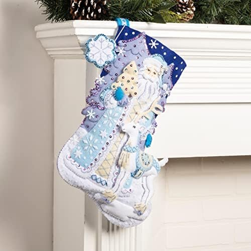 Bucilla Felt Applique " Making Winter Wonderland | Felt Applique Christmas Stocking Kit | 89540E