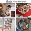 Bucilla Felt Applique " Making Winter Wonderland | Felt Applique Christmas Stocking Kit | 89540E