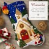 bucilla-felt-applique-18-stocking-making-kit-yuletide-chapel-perfect-for-89797e-variant-03 Bucilla Yuletide Chapel | Felt Applique Christmas Stocking Kit | 89797E