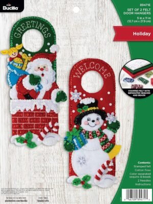 Bucilla Holiday | Felt Applique Door Hanger Kit | 89471E