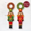 Bucilla Nutcracker Duo | Felt Applique Door Hanger Kit | 89704E