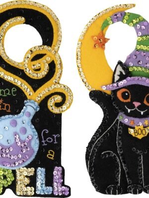 Bucilla Spellbound Greetings | Felt Applique Door Hanger Kit | 89506E