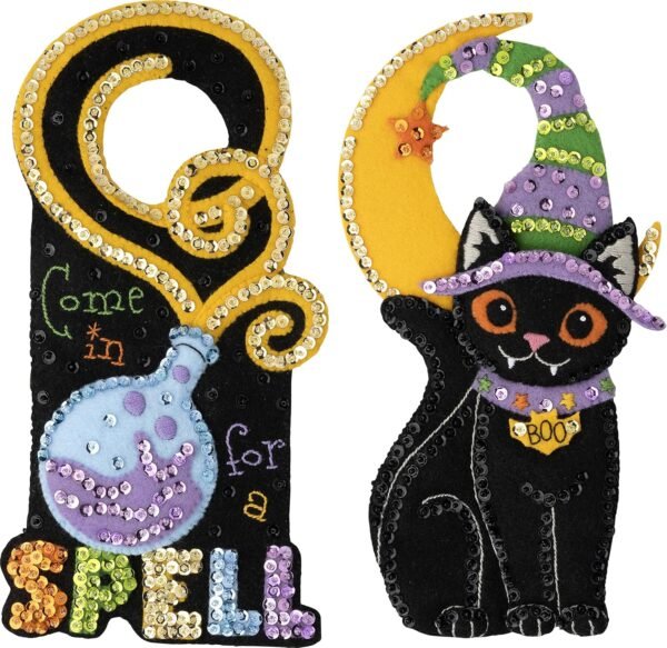 Bucilla Spellbound Greetings | Felt Applique Door Hanger Kit | 89506E Bucilla Spellbound Greetings | Felt Applique Door Hanger Kit | 89506E
