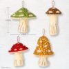 Bucilla Merry Mushrooms | Felt Applique Ornament Kit | 89670E