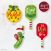 Bucilla Merry Pickleball | Felt Applique Ornament Kit | 89711E