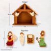 Bucilla Holy Family | Kit de juego de nacimiento de fieltro | 89656E