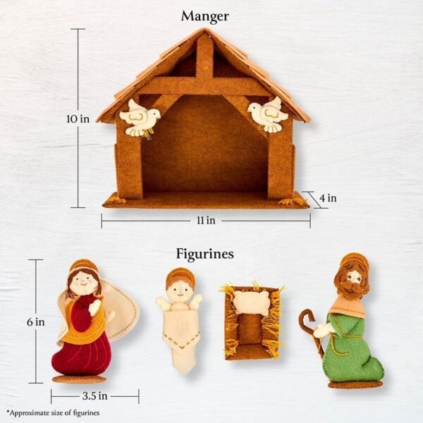 Bucilla Holy Family | Kit de juego de nacimiento de fieltro | 89656E