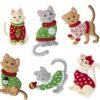 Bucilla Cats in Ugly Sweaters | Felt Applique Ornament Kit | 89381E