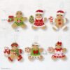 bucilla-felt-applique-6-piece-ornament-making-kit-dressed-up-gingerbread-89644e-variant-01 Bucilla Dressed Up Gingerbread | Felt Applique Ornament Kit | 89644E