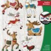 Bucilla Festive Reindeer | Felt Applique Ornament Kit | 89299E