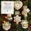 Bucilla Holiday Glitz | Felt Applique Ornament Kit | 89637E