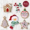 bucilla-felt-applique-6-piece-ornament-making-kit-jolly-gingerbread-snow-89783e-variant-01 Bucilla Jolly Gingerbread Snowman | Felt Applique Ornament Kit | 89783E