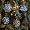 bucilla-felt-applique-6-piece-ornament-making-kit-mandala-christmas-perf-89499e-variant-02 Bucilla Mandala Christmas | Felt Applique Ornament Kit | 89499E