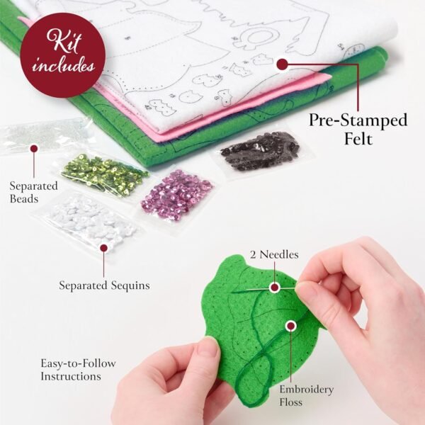 Bucilla Newlywed Keepsakes | Felt Applique Ornament Kit | 89780E