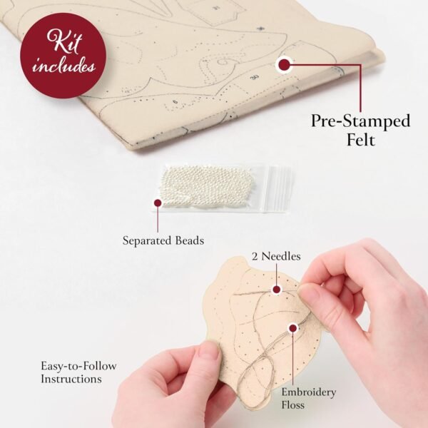 bucilla-felt-applique-6-piece-ornament-making-kit-pearl-snowflakes-perfe-89682e-variant-02 Bucilla Pearl Snowflakes | Felt Applique Ornament Kit | 89682E