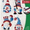 bucilla-felt-applique-6-piece-ornament-making-kit-red-white-blue-gnomes-89700e-primary Bucilla Red White & Blue Gnomes | Felt Applique Ornament Kit | 89700E