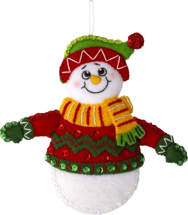 Bucilla Snow Much Fun | Felt Applique Ornament Kit | 89492E