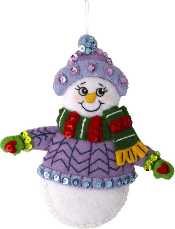 Bucilla Snow Much Fun | Felt Applique Ornament Kit | 89492E