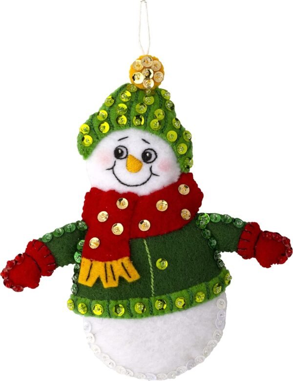 Bucilla Snow Much Fun | Felt Applique Ornament Kit | 89492E