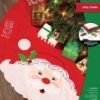 Bucilla Jolly Santa | Felt Applique Christmas Tree Skirt Kit | 89640E