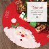Bucilla Jolly Santa | Felt Applique Christmas Tree Skirt Kit | 89640E