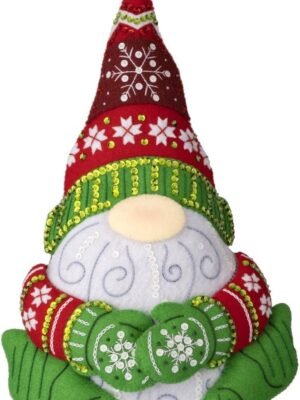 Bucilla Nordic Gnome | Felt Applique Door Stop Kit | 89641E