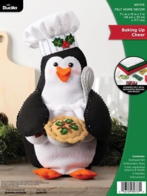 Bucilla Baking Up Cheer | Felt Applique Home Décor Kit | 89737E