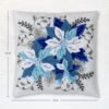 Bucilla Winter Blue Poinsettia | Felt Applique Pillow Kit | 89764E Bucilla Winter Blue Poinsettia | Felt Applique Pillow Kit | 89764E