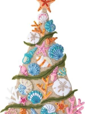 Bucilla Coastal Christmas | Felt Applique Wall Hanging Kit | 89500E Bucilla Coastal Christmas | Felt Applique Wall Hanging Kit | 89500E