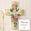 Bucilla Floral Cross | Felt Applique Wall Hanging Kit | 89650E Bucilla Floral Cross | Felt Applique Wall Hanging Kit | 89650E