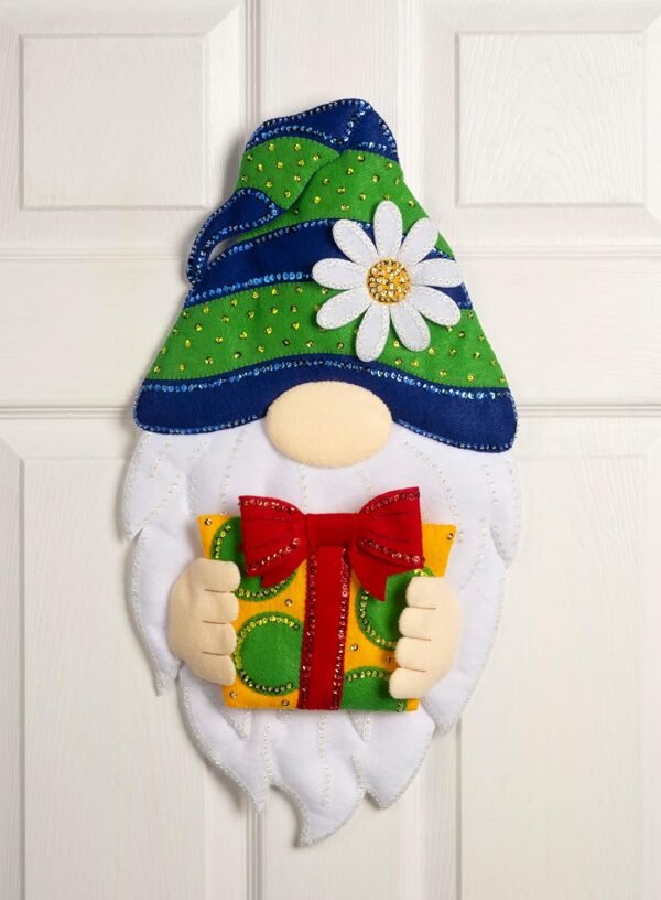 Bucilla Gnome for All Seasons | Kit de colgante decorativo de fieltro | 89568E