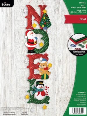 Bucilla Noel | Felt Applique Wall Hanging Kit | 89655E