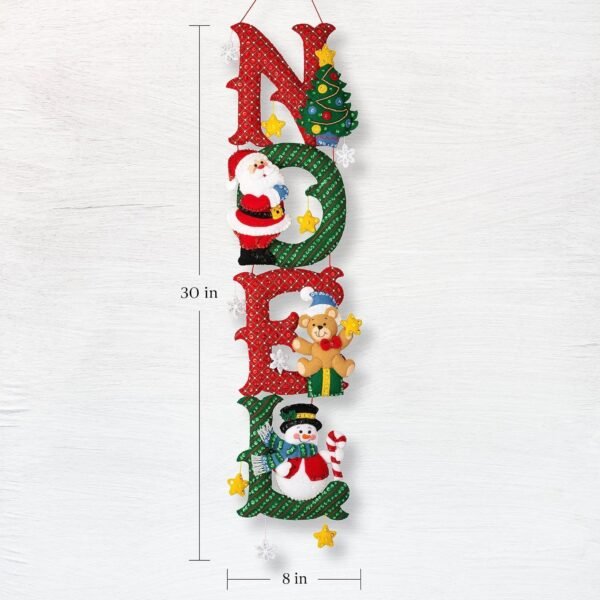 Bucilla Noel | Felt Applique Wall Hanging Kit | 89655E Bucilla Noel | Felt Applique Wall Hanging Kit | 89655E
