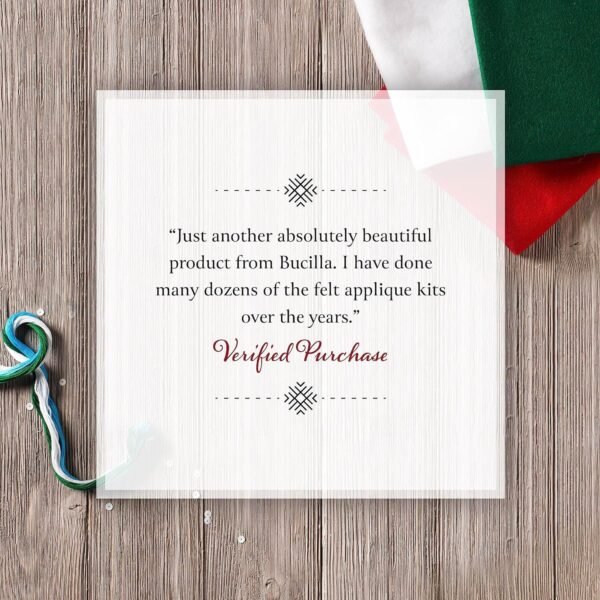 Bucilla Noel | Felt Applique Wall Hanging Kit | 89655E Bucilla Noel | Felt Applique Wall Hanging Kit | 89655E