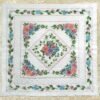 Bucilla Rose Bouquet | Stamped Cross Stitch Lap Quilt Kit | 43172