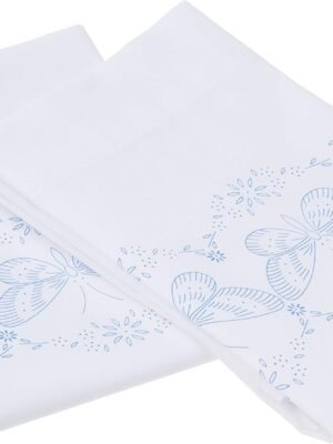 Bucilla Butterfly Trio | Stamped Cross Stitch Pillowcase Kit | 47703