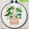Bucilla Potted Beauty | Stamped Embroidery Kit | 49534E