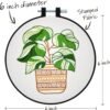 Bucilla Potted Beauty | Stamped Embroidery Kit | 49534E