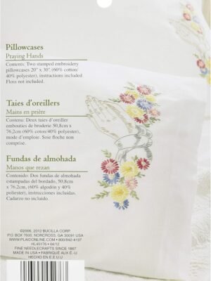 Bucilla Praying Hands | Stamped Embroidery Kit | 45176