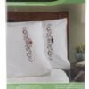 Bucilla Mustache & Lips | Stamped Embroidery Pillowcase Pair Kit | 45765