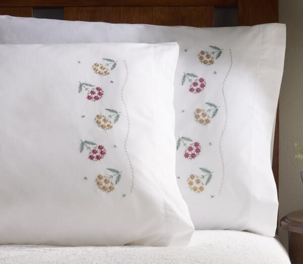 Bucilla Daisy Bouquet | Stamped Pillowcase Kit | 46063