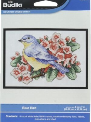 Bucilla Blue Bird Counted Cross Stitch Kit WM46265E - main product photo