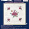 Bucilla Violets | Stamped Embroidery Candlewicking Pillow Kit | 42742